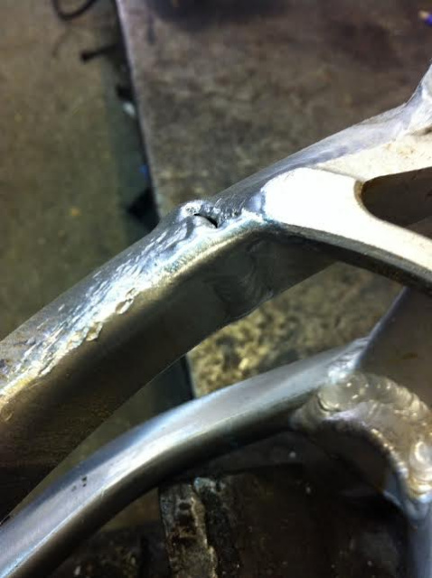 Aluminium bike frame welding repairs