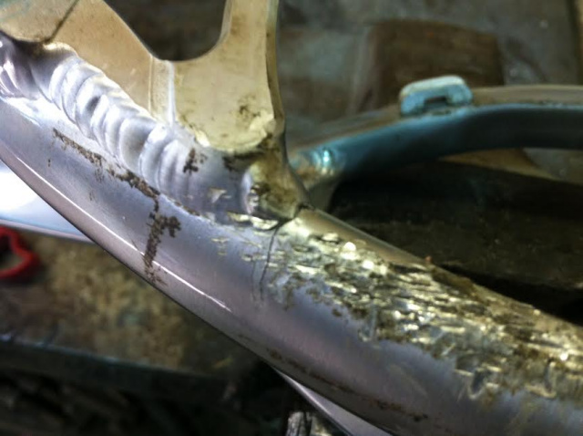 Welding steel online bike frame repair